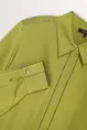 Satijnen blouse met sierbies