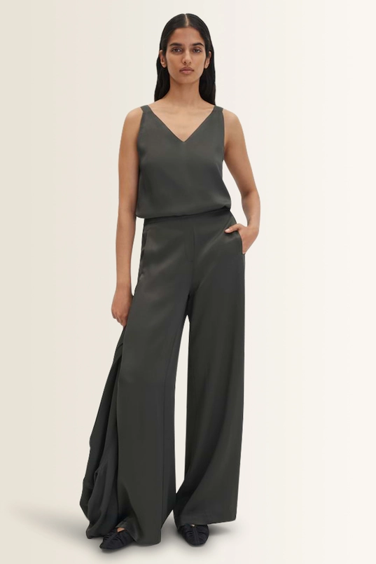 Satijnen broek in viscose Catsby pure Someday