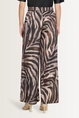 Satijnen broek met animaldessin Vera Mont