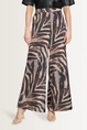 Satijnen broek met animaldessin Vera Mont