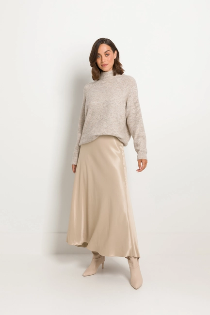Satijnen maxi rok