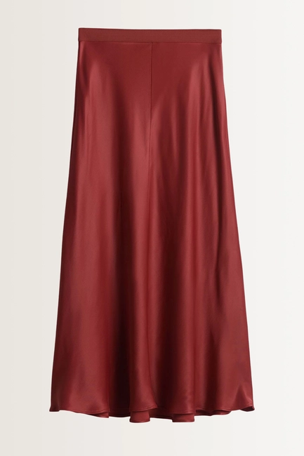 Satijnen midi-rok Odinia detail Someday