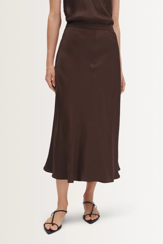 Satijnen midi-rok Odinia detail Someday