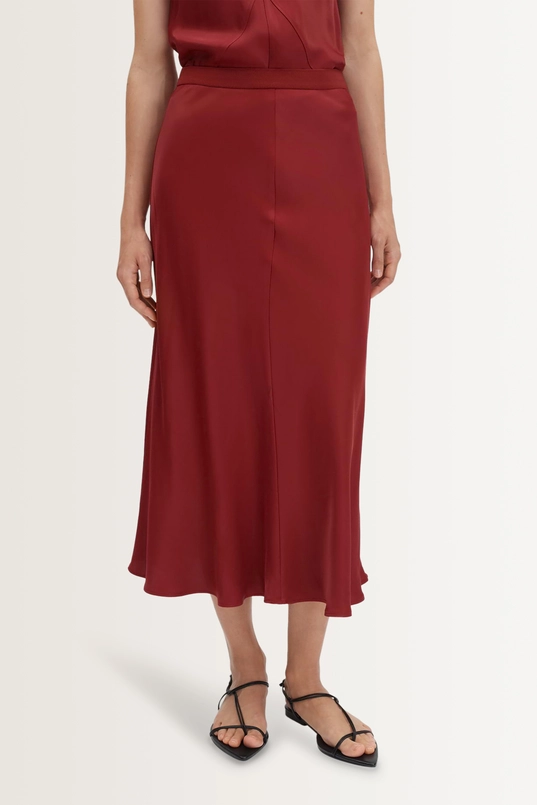 Satijnen midi-rok Odinia detail Someday