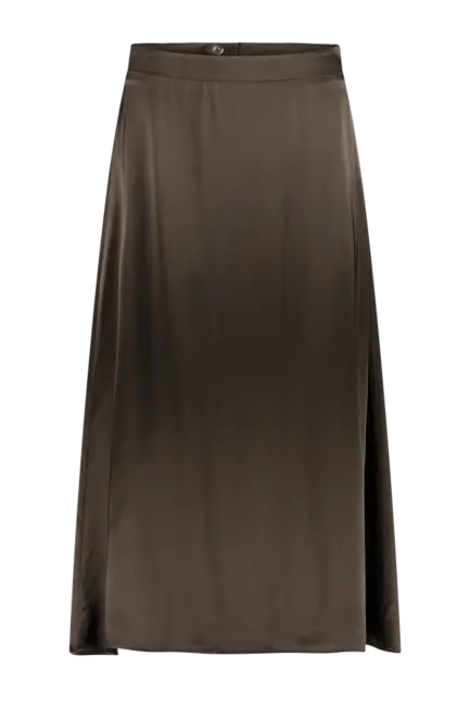 Satijnen midi rok