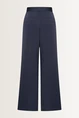 Satijnen pantalon met wide leg