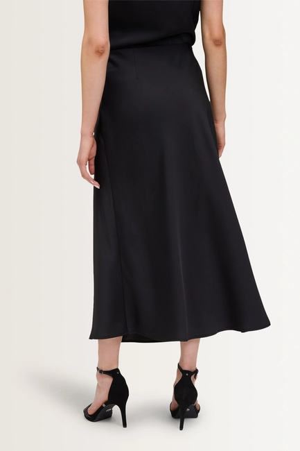 Satijnen rok met elastische taille Vera Mont
