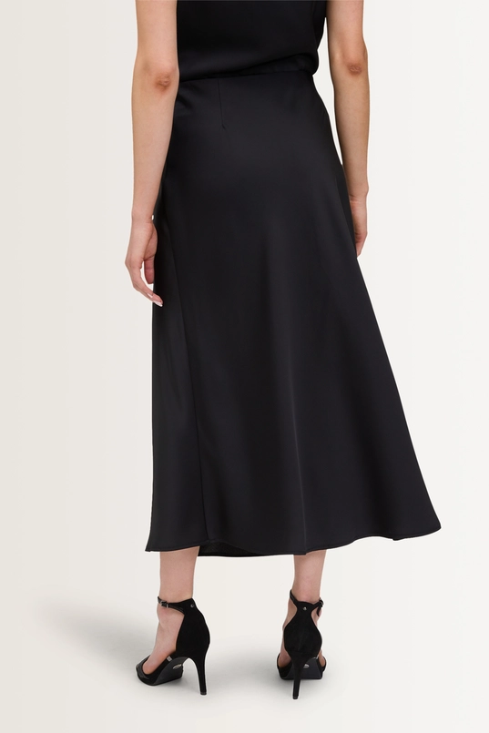 Satijnen rok met elastische taille Vera Mont