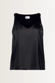 Satijnglans blouse met V-hals Vera Mont