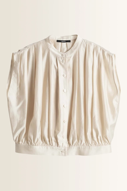 Satijnlook blouse met plooidetails Ziola Someday