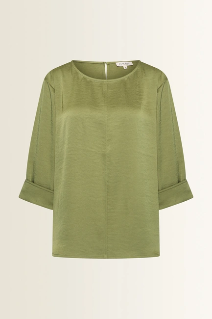Satijnlook blouse met reliëf