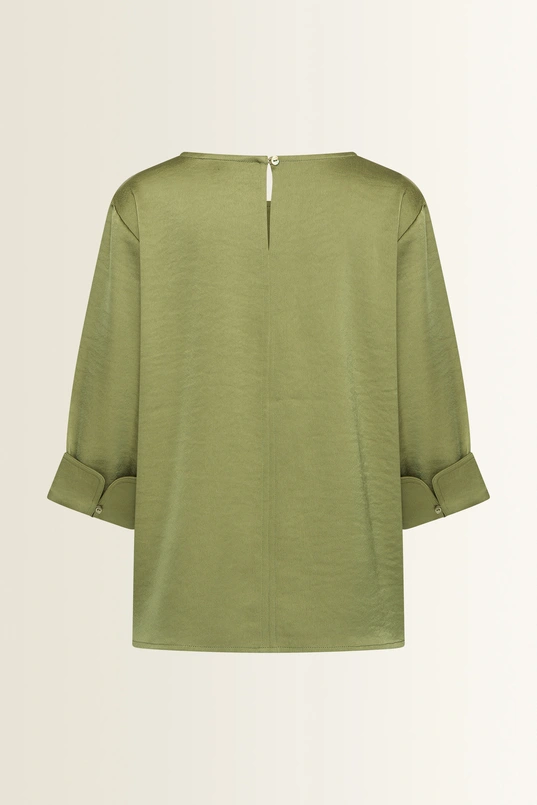 Satijnlook blouse met reliëf