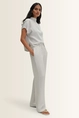 Satijnlook broek met wijde pijpen Cevil flow Someday