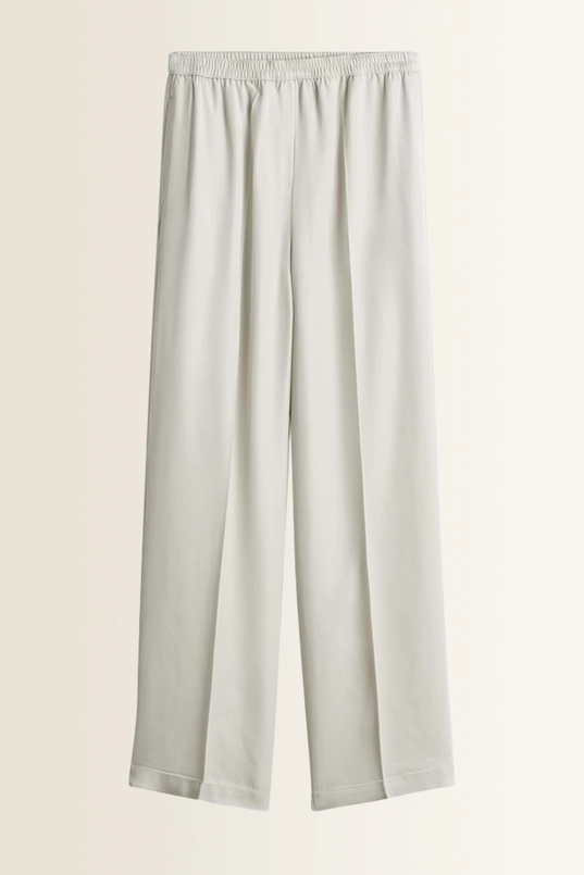 Satijnlook broek met wijde pijpen Cevil flow Someday