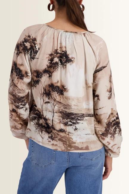 Savanneprint blouse Monari