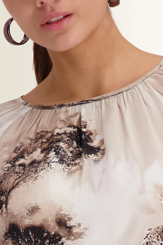 Savanneprint blouse Monari