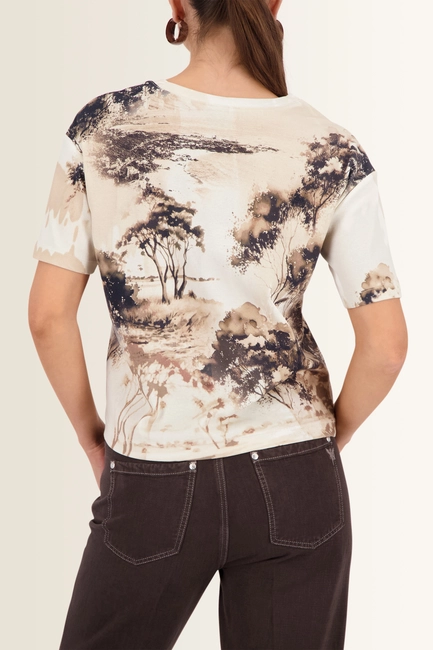 Savanneprint top Monari