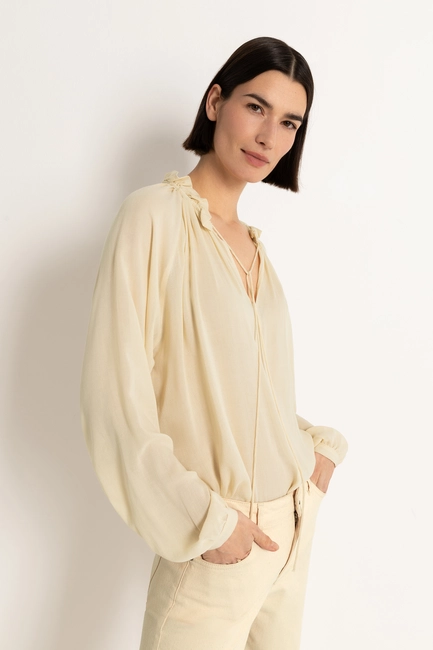 Semi-transparante blouse