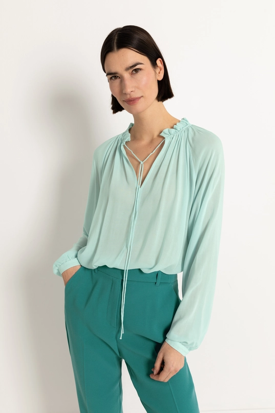 Semi-transparante blouse