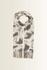 Shawl met abstract dessin en franjes FRAAS