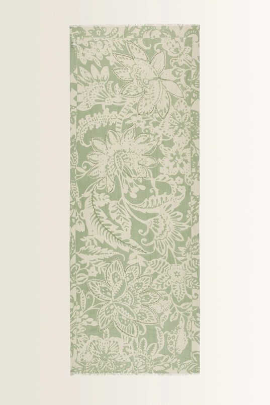 Shawl met botanische print Marc O'Polo