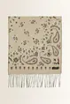 Shawl met paisleyprint en franjes FRAAS