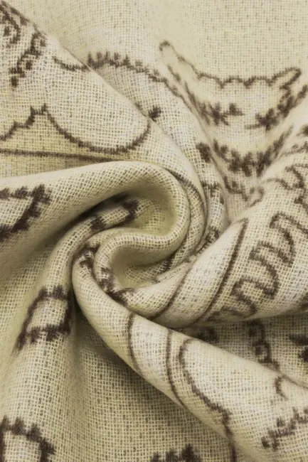 Shawl met paisleyprint en franjes FRAAS