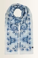 Shawl met verfijnd mozaïekdessin Fraas