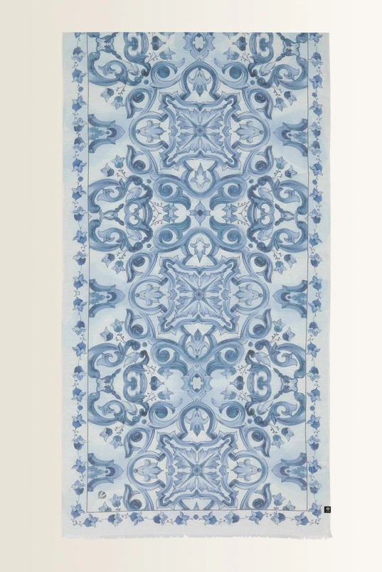 Shawl met verfijnd mozaïekdessin Fraas