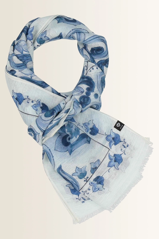 Shawl met verfijnd mozaïekdessin Fraas