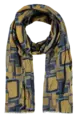 Shawl met vlakkenprint