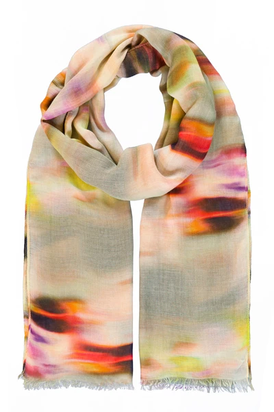 Shawl multicolour print