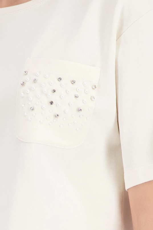Shirt met embellished borstzak Monari