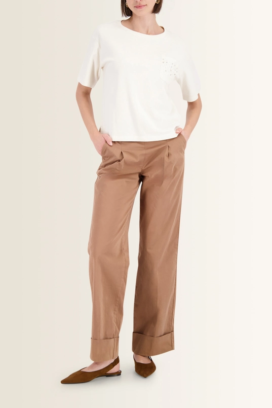 Shirt met embellished borstzak Monari