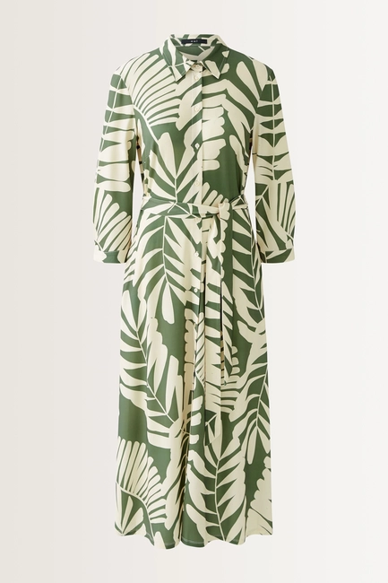 Shirtjurk met bladprint OUI
