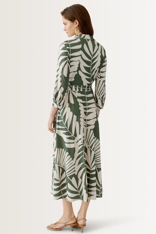Shirtjurk met bladprint OUI