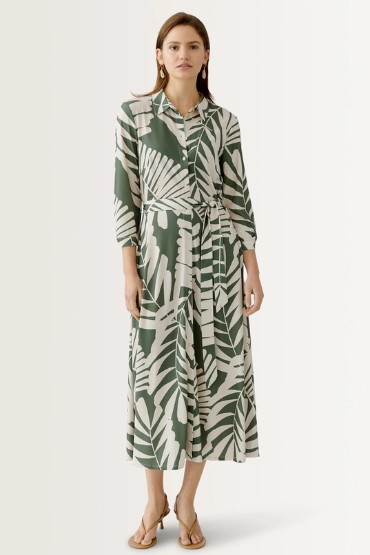 Shirtjurk met bladprint OUI