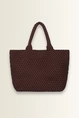 Shopper met vlechtstructuur