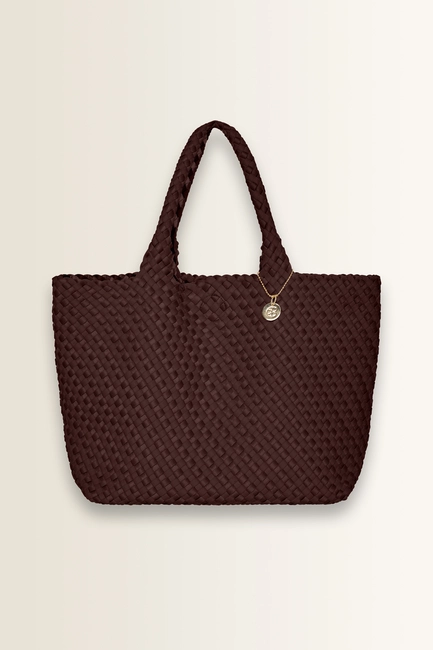 Shopper met vlechtstructuur
