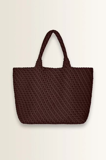 Shopper met vlechtstructuur