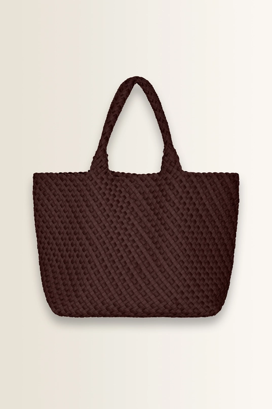 Shopper met vlechtstructuur