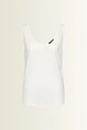 Singlet met dubbele V-hals