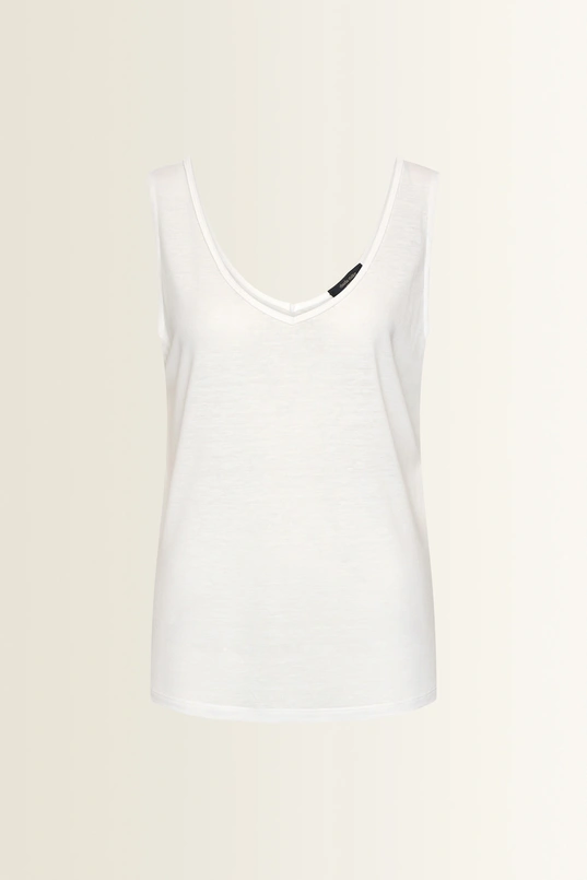 Singlet met dubbele V-hals