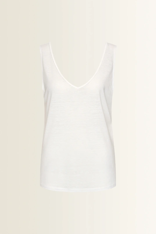 Singlet met dubbele V-hals