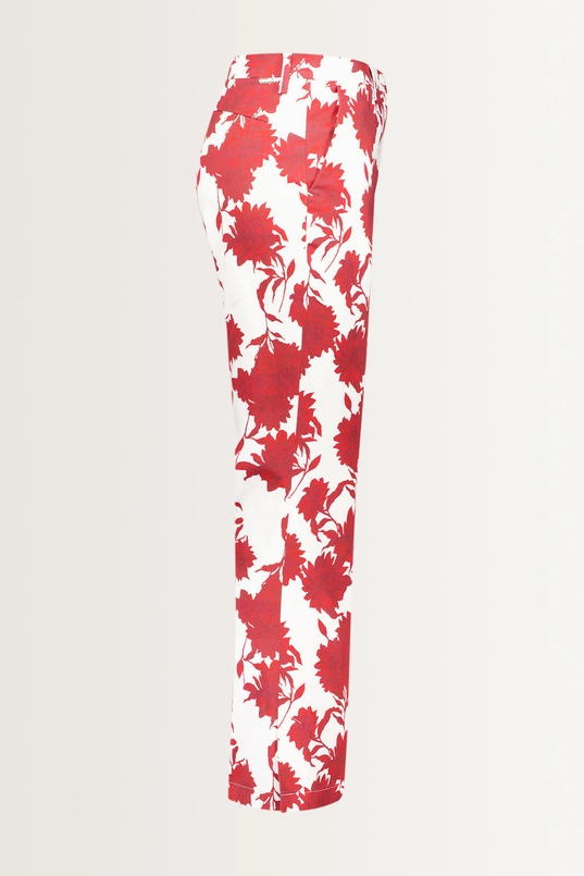 Slim fit broek bloemenprint Zelma1 Gardeur