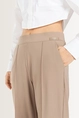 Slim fit broek brede tailleband Ava Cambio