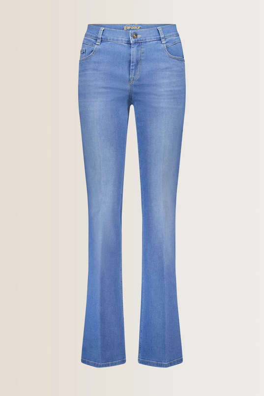 Slim fit jeans met bootcut ZURI126 Gardeur