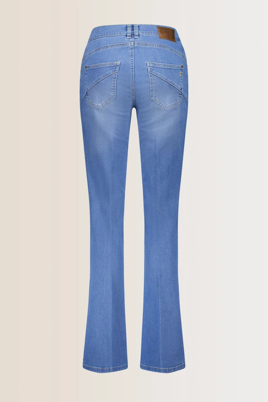 Slim fit jeans met bootcut ZURI126 Gardeur