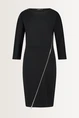 Slim-fit jurk met ritsen