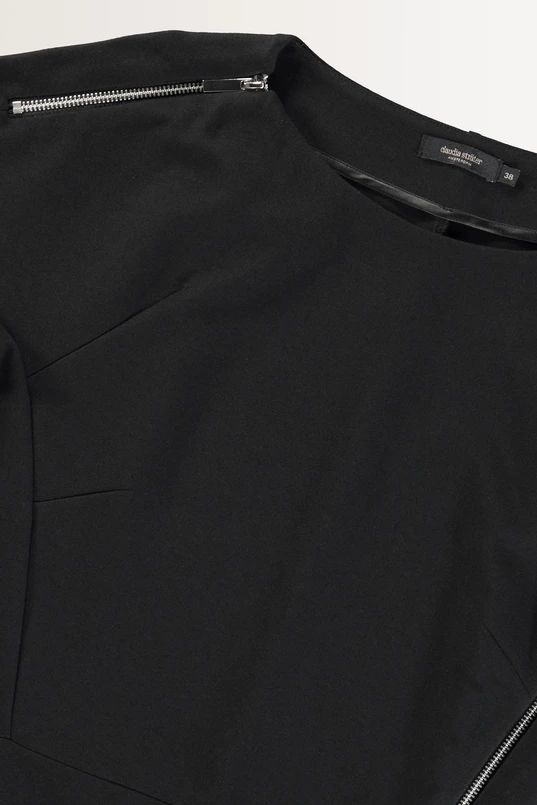 Slim-fit jurk met ritsen